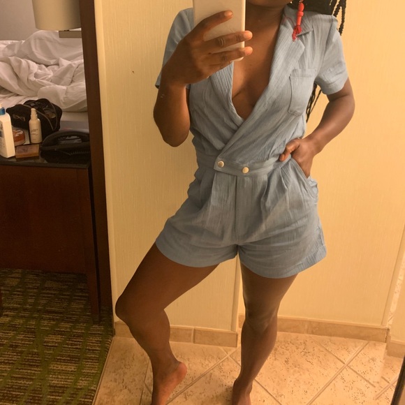 BCBG BLUE ROMPER - Picture 6 of 6